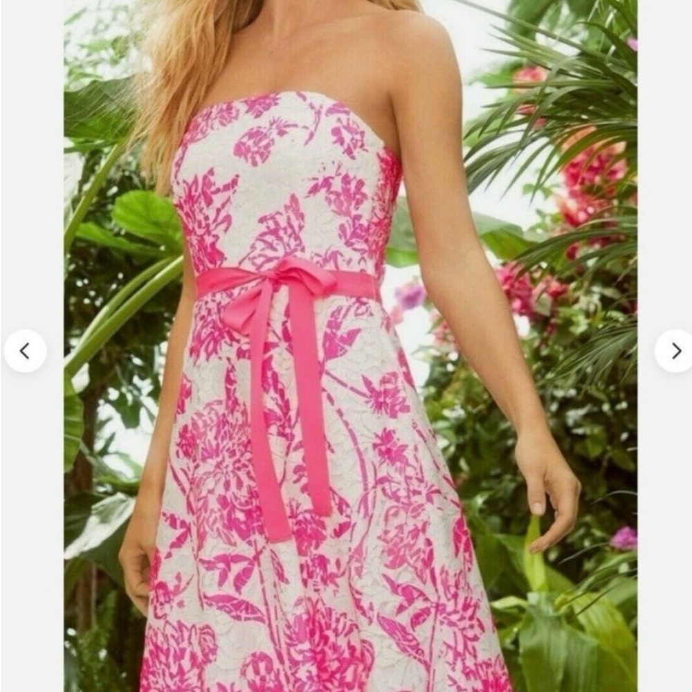 Lilly Pulitzer Sienna Dress Resort White Caliente